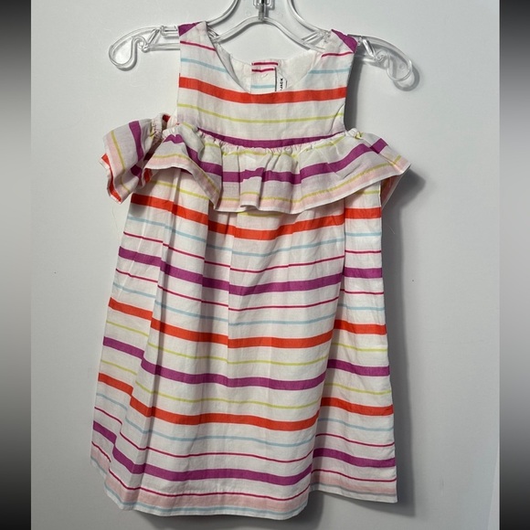 Striped Ruffle Dress 2T Janie and Jack EUC - Picture 2 of 4